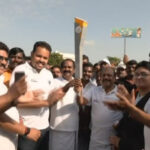 இந்தியாவில் 75 நகரங்களை சுற்றிவிட்டு மாமல்லபுரம் வந்தடைந்தது செஸ் ஒலிம்பியாட் ஜோதி.